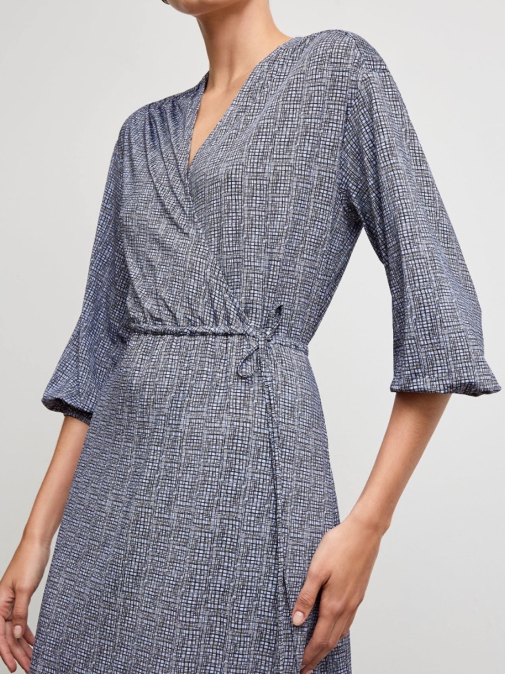 👾 {PRICE FIRM} M.M. LaFleur Hope Wrap Dress ~ Printed Jersey - Picture 3 of 10